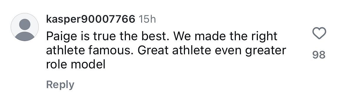 A fan shows appreciation to Bueckers for being a great role model